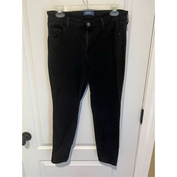 Old Navy Pop Rockstar mid-rise Black Jeans with distressing - Picture 4 of 9
